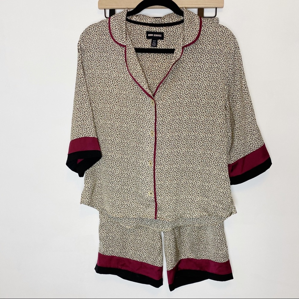 Room Service | Leopard Print Pajama Lounge Set